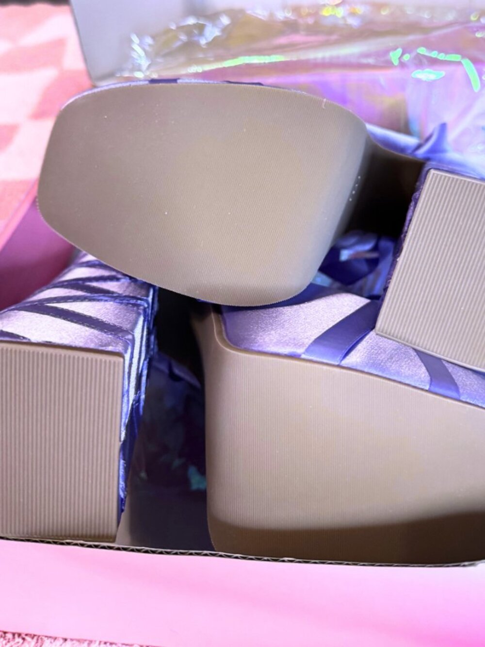 sugar thrillz lace up ballet platform heels 💜  [nwt/nib] - Picture 4 of 9